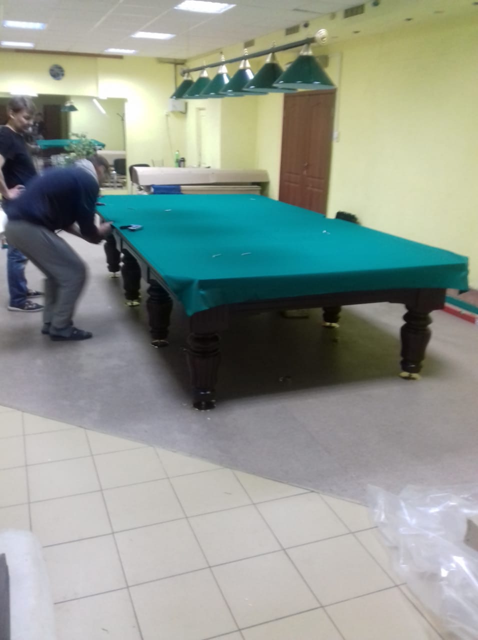 Перетяжка бильярдного стола